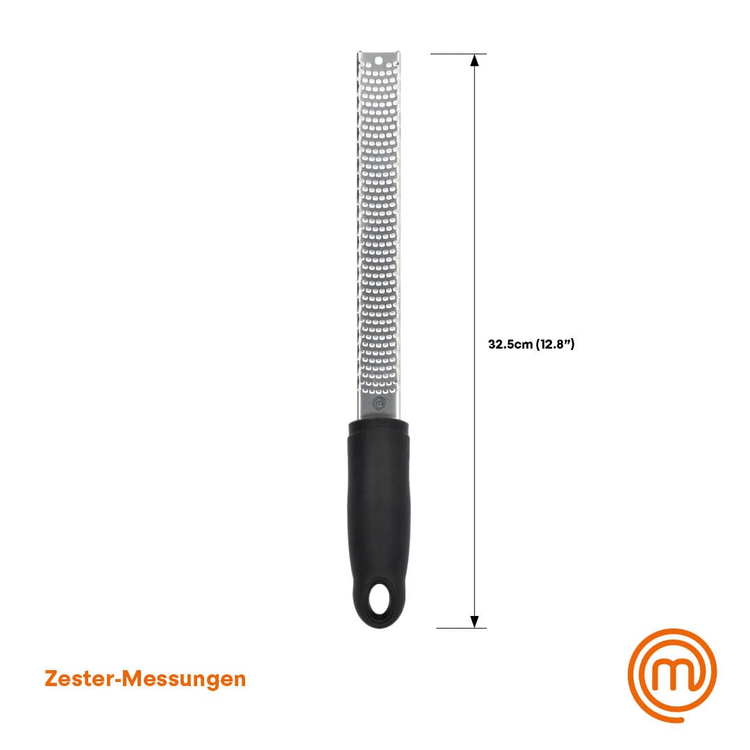 MasterChef Zester Reibe, Zestenreißer, Zitronenreibe, Muskatnuss Reibe, Ingwerreibe, Handreibe mit Rassiermesserscharfe Edelstahlklinge und Ergonomisch Rutschfester Griff, Spülmaschinenfest - 4
