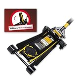 Hydraulisches Profigerät BullPower BP6490 Hydraulischer tiefer Racing Rangierwagenheber 3T Quicklift 3000kg 75-500mm, Wagenheber für Racing Sportwagen, Rennsport