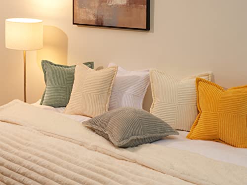 Topfinel Beige Cushion Covers 40cm x 40cm,Scatter Autumn Decorative Fluffy Pillows Cases,Cushions Cover 16x16 inches with Invisible Zipper for Sofa Bed Livingroom Bedroom,Pack of 2 - Cosy Home Interiors Topfinel Beige Cushion Covers 40cm x 40cm,Scatter Autumn Decorative Fluffy Pillows Cases,Cushions Cover 16x16 inches with Invisible Zipper for Sofa Bed Livingroom Bedroom,Pack of 2 - Image 7