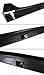 Unpainted Matte Black Type R Style Side Skirt Rocker Panel Extension Lip Compatible with 2016-2021 Honda Civic 4 Door Sedan Model