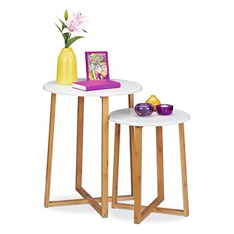 Tables gigognes Relaxdays Ronde Cover