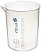 Vitlab Polypropylene Griffin Beaker, 2000mL Capacity (Pack of 6)