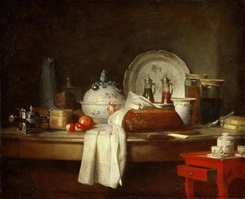 Lienzo de 60x90cm con pintura al óleo clásica de Chardin para decoración moderna