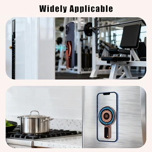Image of 3-in-1 Magnetic Phone Grip Stand with 360 Roration Angle Adjustment, Silicone Finger Ring & Fidget Toy Design, Gym Dual-Sided Magnetic Phone Kickstand for All Phones