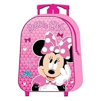 Style Smart Kids Folding Trolley Bag | 16-Inch Lightweight Rolling Suitcase for Boys & Girls | Foldable School & Travel Kid Luggage with Adjustable Handle (Mickey Mouse)