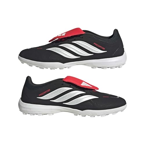 adidas Unisex Predator League Fold-Over Tongue Turf Football Shoes, Core Black/FTWR White/Lucid Red, 43 1/3 EU – Ansicht 9