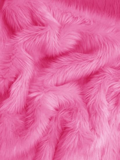 Image of Prokart Soft Faux Fur Fabric Cloth - 60 Inch Wide Pana | Fur Fabric Decorative Cloth for Crafting Soft Toys, Fancy Dress, Baby Photoshoot, Wedding Mandap & Party Decor (Light Pink, 2 Mtr)