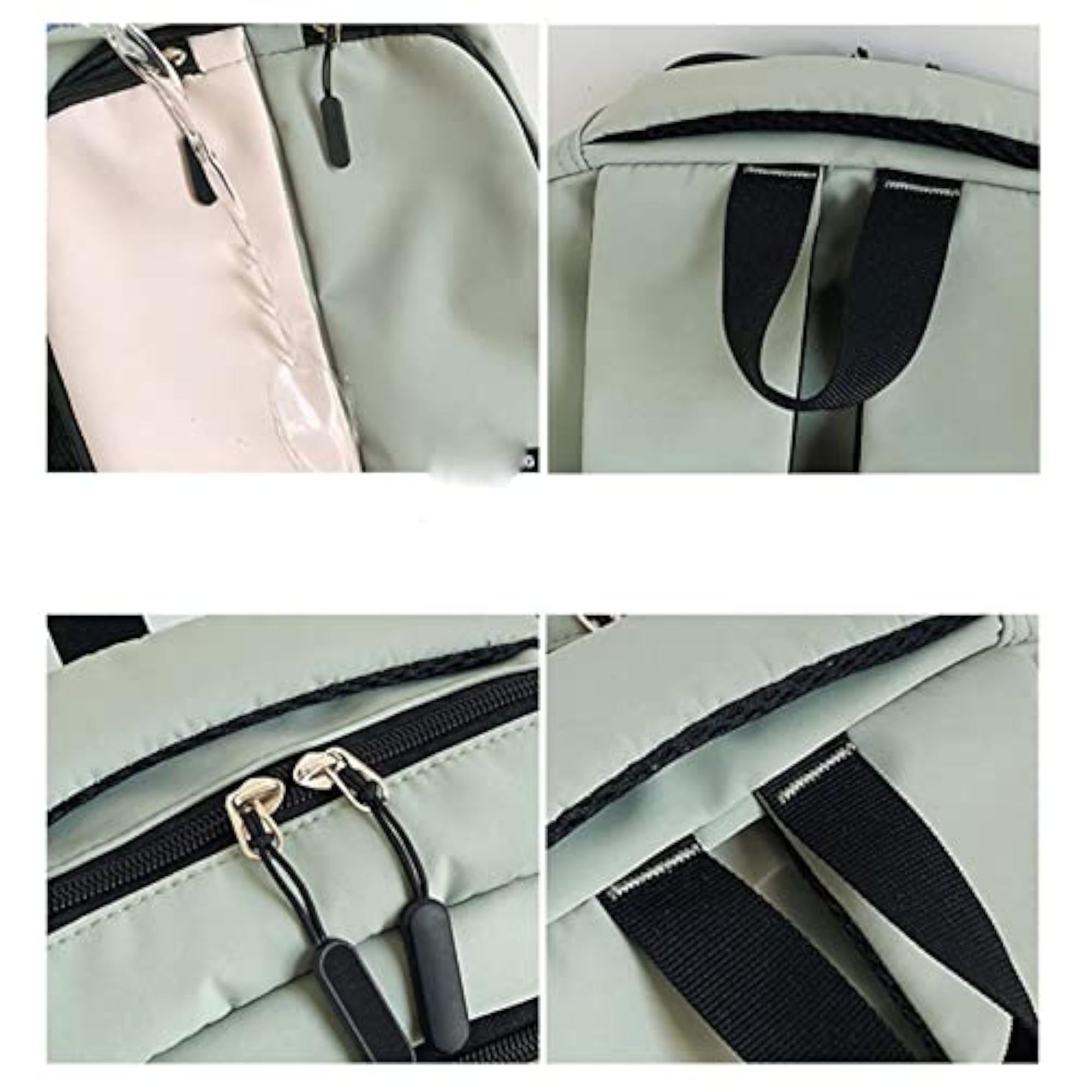 Men's Waterproof Patchwork Laptop Backpack, Casual Design