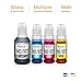 E-Z Ink Compatible Refill Ink Bottle Replacement for Epson 502 T502 522 T522 High Yield to use with ET-4760,ET-3760,ET-2760,ET-3710,ET-2750,ET-3700 Printer (Black, Cyan, Magenta, Yellow, 4 Pack)