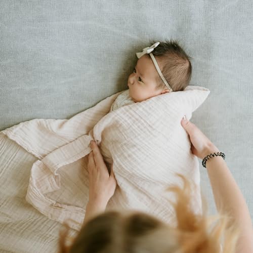 Image of Little Unicorn Muslin Swaddle Blanket for Newborns & Infants | Soft & Breathable Fabric | Baby Blanket for Swaddling, Nursing, Shower Gifts (Rosie)
