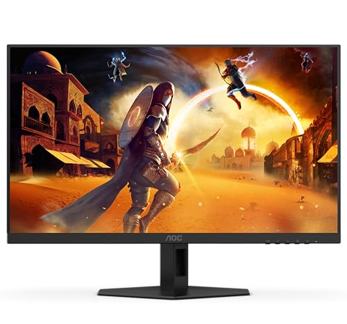 Image of AOC 27G4 27 inch Gaming Monitor FHD Fast IPS, 180Hz Refresh Rate, Wide Color Gamut-sRGB 126%, HDR10, 1.0ms MPRT, G-Sync Compatible, HDMI 2.0and Display Port for Gaming, Height Adjustable Stand