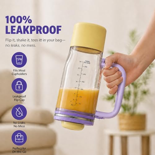 Image of 26oz Replacement Cup for Ninja BlendBOSS DB351 & DB301 Blender Lavender | Personal Smoothie Travel Tumbler Compatible with Blend BOSS Leakproof Lid & Detachable Straw, Dishwasher Safe for Daily Use