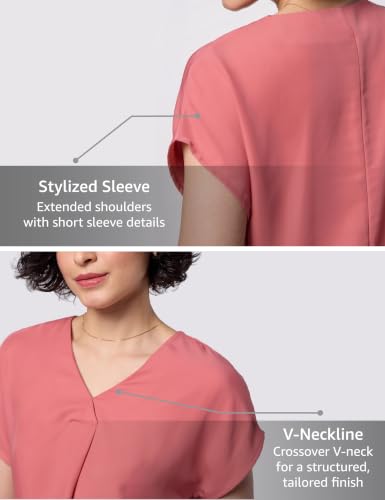 Image of Symbol Premium Women's Relaxed Fit Crop Top | Desk-to-Dinner (Available in Plus Sizes) Polyester