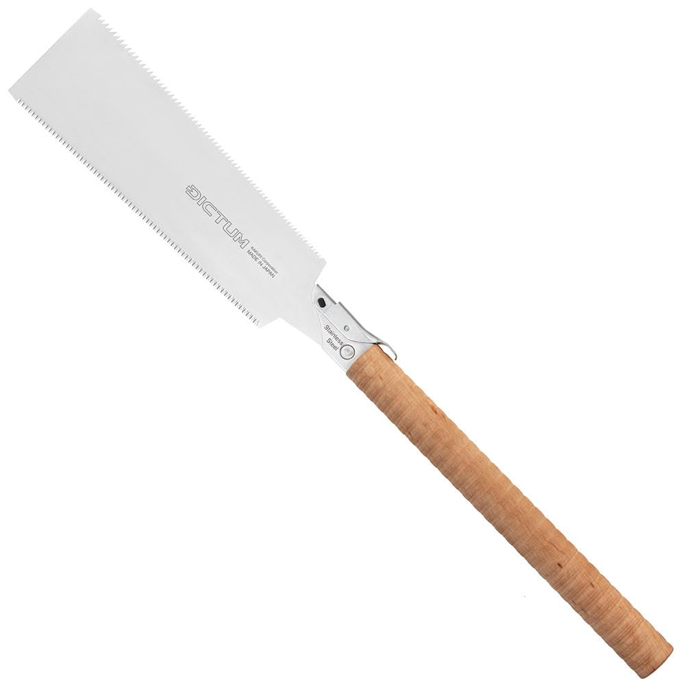 DICTUM Ryoba 240 Wave Grip – Japansäge, Holzsäge & Handsäge für Möbelholz und trockenes Holz | Ryoba für Quer- und Längsschnitte