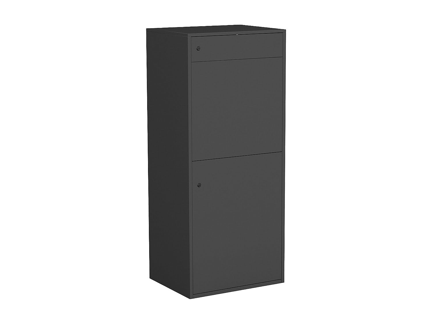 Vente-unique - Boîte aux Lettres avec Compartiment à Colis - L45 x l35 x H105 cm - Gris Anthracite - Colibri