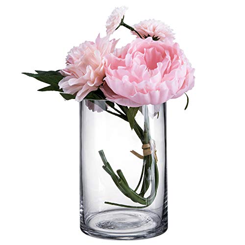Diamond Star Glass Cylinder Vase Home De…