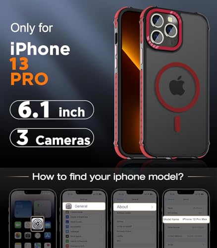 Coque iPhone 13 Pro robuste contre les chocs dos translucide mat DEERLAMN