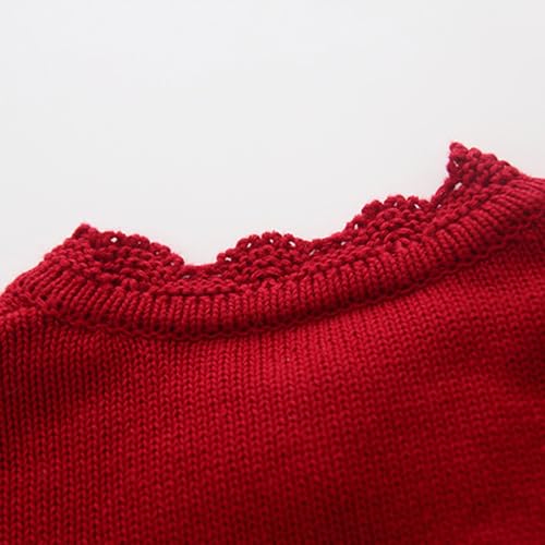 Bolero Shrug Cardigan for Girls 2025 Cute Knit Open Front Long Sleeve Sweater Button Lightweight Kids Cardigans4