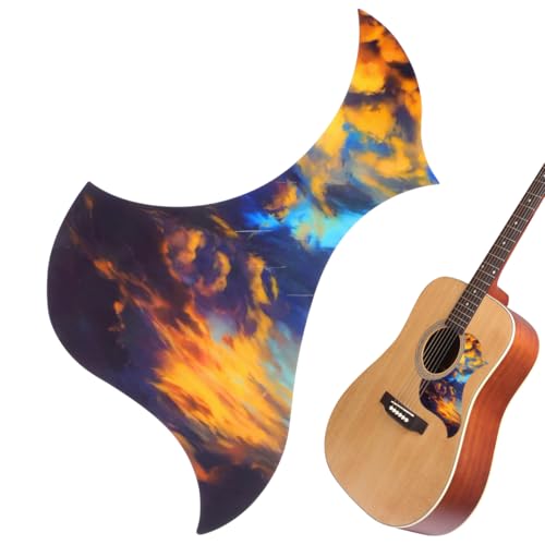 SUPVOX Guitar Pickguard Self Adhesive Pickup Pick Guard Scratch Plate Sticker for Folk Acoustic Guitar Musical Instrument