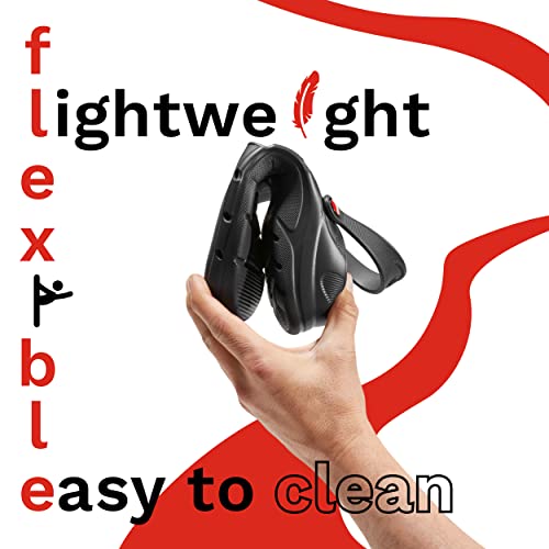 Eva Walk - Confortable And Durable Clogs For Women & Men -Ideal Nurse Shoes - Perfect Gardening Clogs Black #TOP2