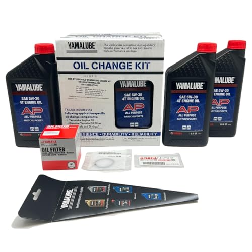 Image of Yamaha Viking 700 / Viking VI 700 (2014-2024) all Models Cold Weather Oil Filter Change Kit Yamaha Part# 5GH-13440-90-00 Supercedes Part# 5GH-13440-80-00 and 4 Quarts All Purpose LUB-5W30-AP-12