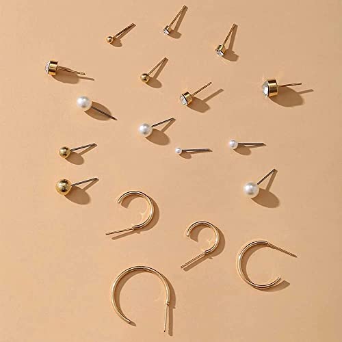 Image of Shining Diva Fashion Stylish Combo Metal Earrings for Women and Girls