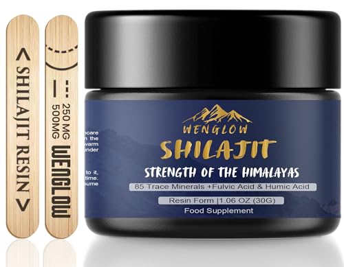 Pure Himalayan Shilajit Resin 30g – Gold Grade Mineral Resin with Fulvic & Humic Acid, 85+ Trace Elements | Natural Energy, Strength & Vitality Support – 100% Authentic & Lab-Tested