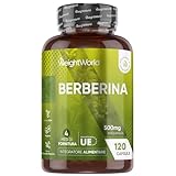 Berberina Vegana, 4 Mesi di Scorta, 1 Capsula al Giorno, Integratore Berberina 500 mg Pura 85%, 120 Capsule, Berberine Proveniente dalla Berberis Aristata, Senza Magnesio Stearato, Prodotto i