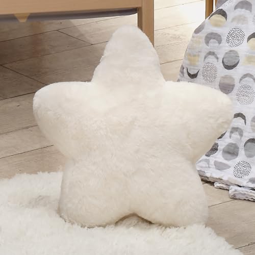 Lambs & Ivy Star Pillow Plush - Ultra Soft Creamy White - Image 6