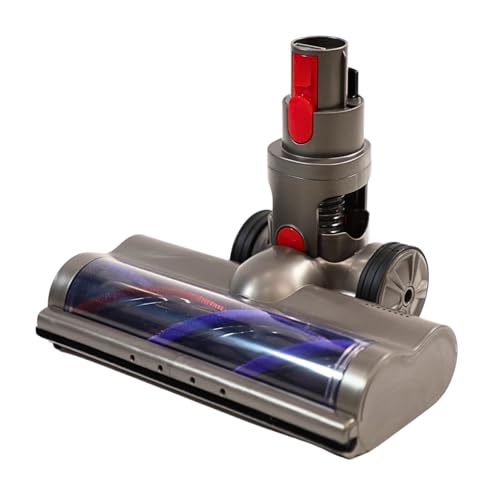 SOS Accessoire Brosse Compatible Aspirateurs Dyson V7, V8, V10, V11, V15 - tête de Nettoyage à Entraînement Direct avec led éclérante - Sols Durs et Moquettes - SOS