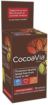 CocoaVia Cocoa Extract 375mg, Capsules - 3PC