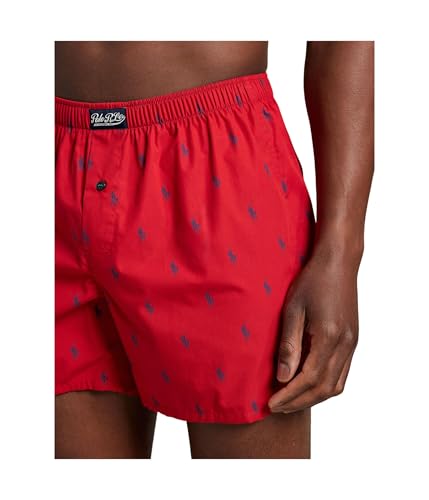 Polo Ralph Lauren Mens AOPP Woven Boxer RL2000 Red/Cruise Navy AOPP X-Large3