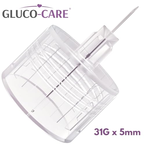 Image of GLUCO-CARE Pen Tips 31G x 5mm, Universal Fit and Twist-On Design, Thin Wall, Compatible with Most Pen Devices, 100 Pieces per Box