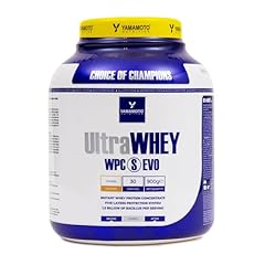 YAMAMOTO NUTRITION Ultra Whey WPC S EVO 900 g, 100% proteine del siero di latte concentrate ed istantanee, integratore con l’aggiunta di 15 miliardi di Bacillus per massimizzarne l’assimilazione