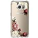 Samsung Galaxy S7 Case with flowers, IESSVI Girl Floral Pattern Clear TPU Soft Slim Phone case for Samsung Galaxy S7 (3)