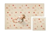 LITTLE LEMON - Stylische Spielmatte Moon | Extra Große Puzzlematte 180x120 cm | XL Stücke 62 cm | BPA- und Schadstofffreie Baby Krabbelmatte