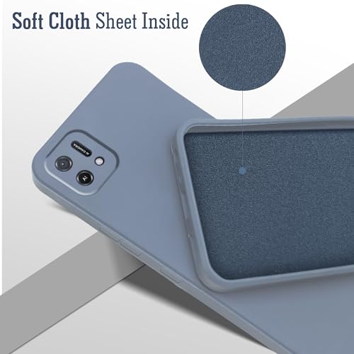 Image of Jkobi Back Cover Case for Oppo A16K | A16e (Matte Finish Silicone with Inside Fiber Cloth |Light Blue)