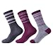 SOLAX Women's Merino Wool Socks Hiking 3 Pairs ASST3
