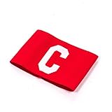 Elasricated PRECISION TRAINING Grande C Capitán Brazalete - Rojo, Junior
