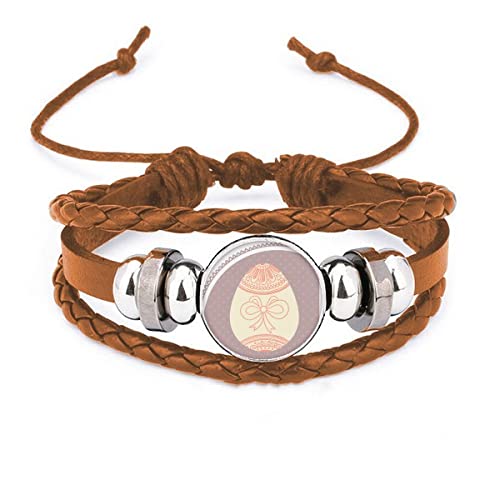 Bracelet en cuir pour Pâques de qualité premium avec finitions peintes