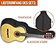 3rd Avenue 4/4 Flamencogitarren-Starterset in Normalgröße, Konzertgitarre mit Nylonsaiten, inkl. 6 Monate KOSTENLOSEM UNTERRICHT, mit Tragekoffer – in Natur
