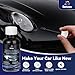 Car Black Paint Touch Up Cars Scratch Repair for Vehicles, Rim High-Gloss Black Paint Pen 30ML Quick Drying Automotive Scratch Repair, Non-toxic 1.5 oz Easy to Use