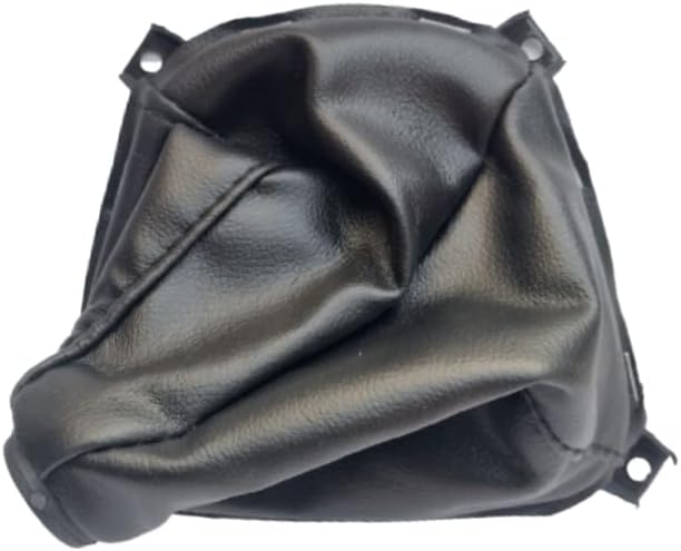 Black Pu Leather Gear Shift Lever Cover Boot for Hyundai- i10, Antique Finish