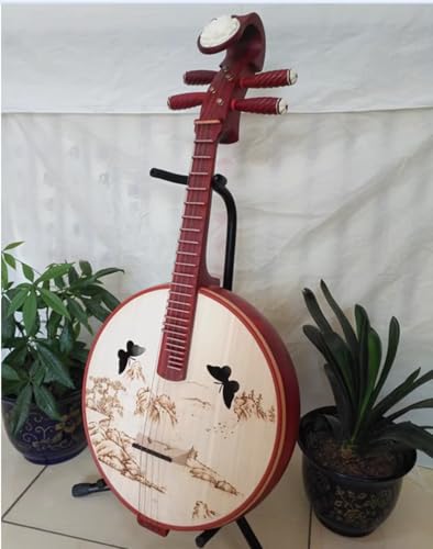 Zhongruan ruan moyen instrument musique traditionnelle chinoise fleurs