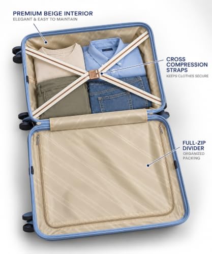 Image of VIP Aerowave Set of 3 Polypropylene Trolley Bags, 55 /65 /75 cm, Blue