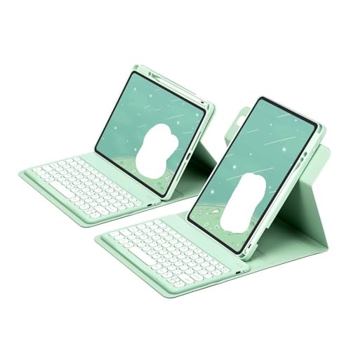 Clavier pour iPad Pro 11 et Air 10.9 pivotant vert clair
