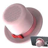 Lautsprecher – 6,8 x 6,8 x 4 cm großer Musikplayer in Hutform, magnetische Außenlautsprecher mit...