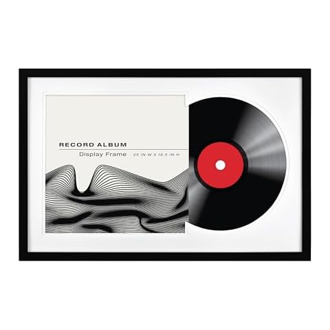 MCS Record Album Frame, Black, 16.5 x 25 in Cover