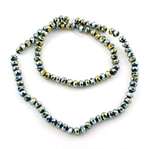 Czech Crystal Glass Beads, CZ Bohemian Faceted Rondelle Glass Beads, 4/6/8/10 mm - Image 4