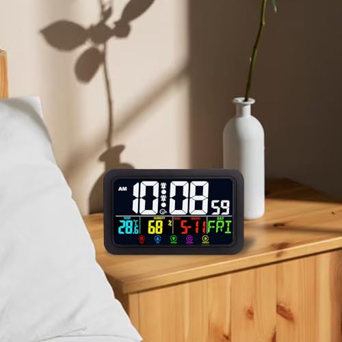 Réveil numérique design moderne multicolore à offrir pour déco de chambre - 4